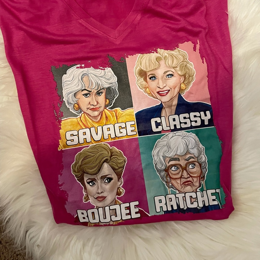 NWT size 2XL vneck Golden Girls T-shirt
